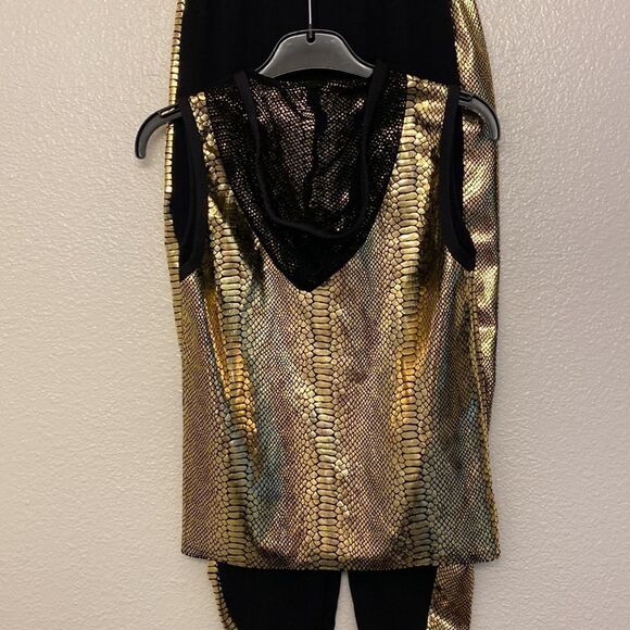 A Wish come true costume 2 piece boys set Metallic Scale Boys Hop Hop Dance LC - Picture 3 of 10